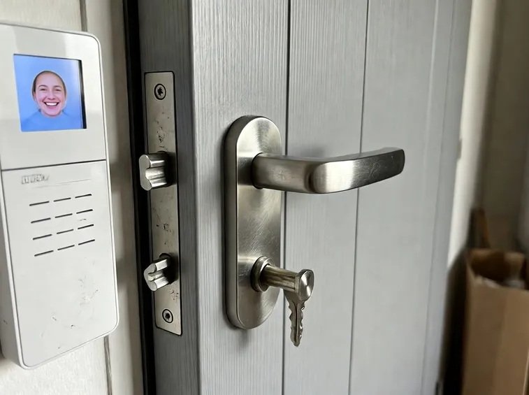 Porta di sicurezza con videocitofono