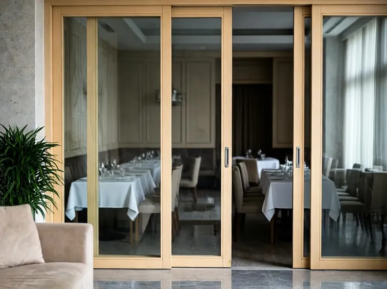 Porta scorrevole ristorante