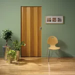 Porta a soffietto color legno