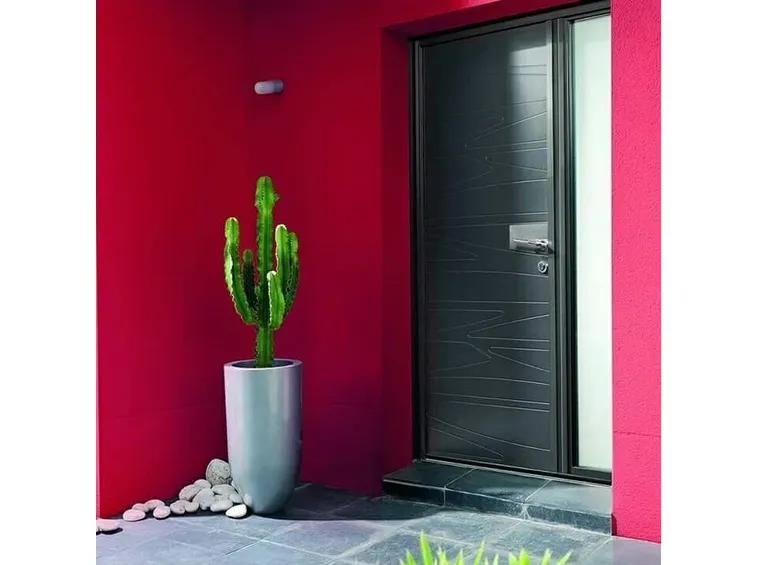 porta in alluminio moderna