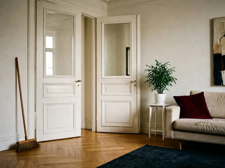 Porte in legno verniciate in bianco
