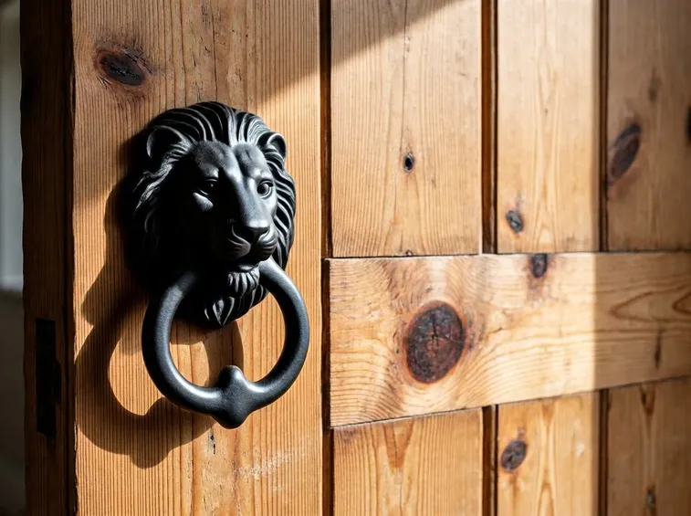 Porta in legno decorativa