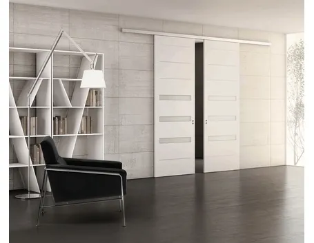 Portone scorrevole in legno