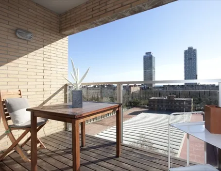terrazza con vista città