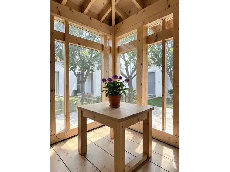 Modello di casa in pallet