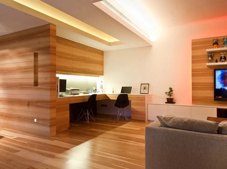 Interno di casa in legno