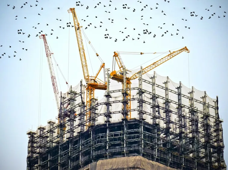 Palazzo in costruzione