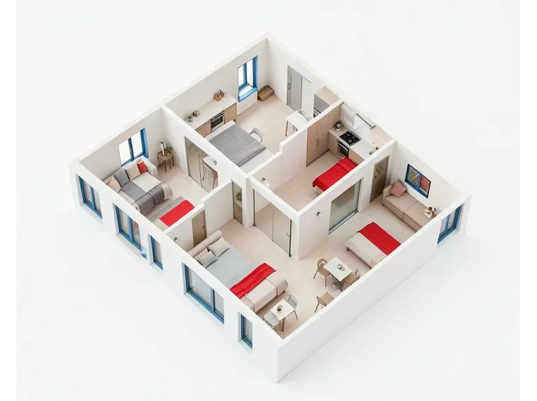 Progettazione tridimensionale di casa