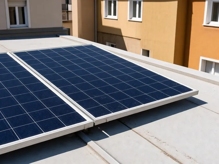 Tetto fotovoltaico di un appartamento