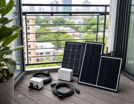 Componenti essenziali del kit solare plug and play