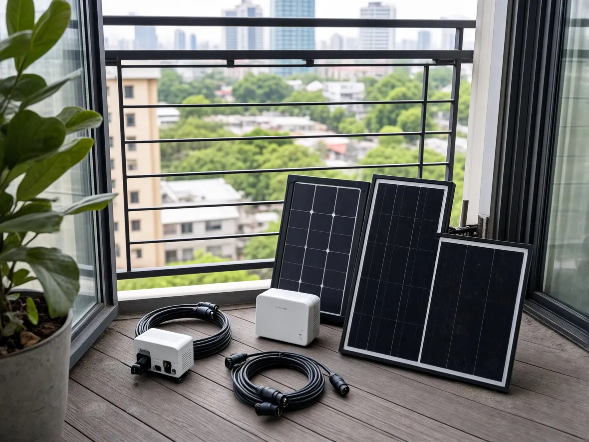 Componenti essenziali del kit solare plug and play