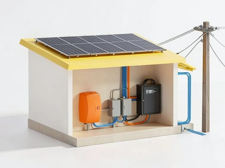 Schema impianto fotovoltaico