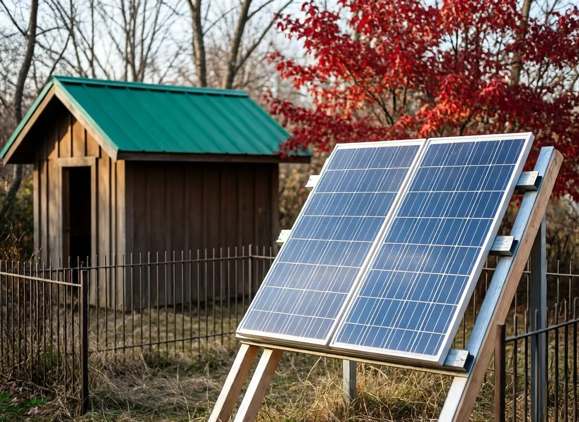 Impianto fotovoltaico fai da te in giardino