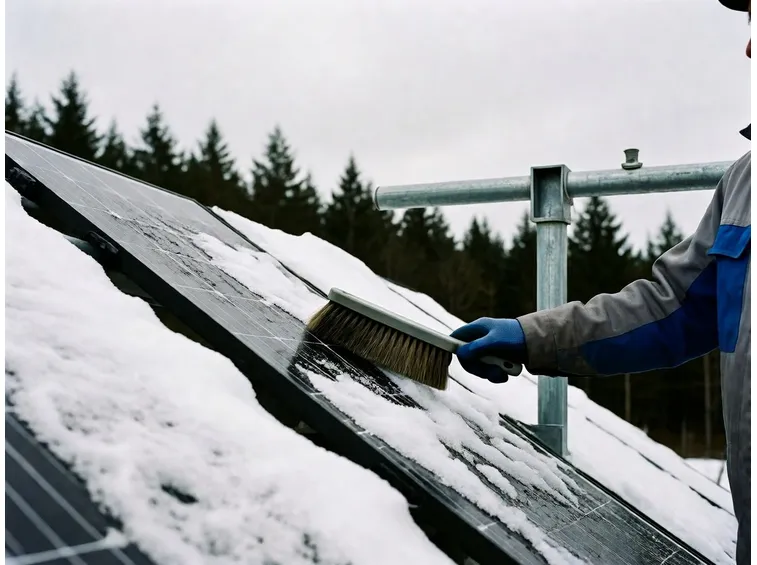 Neve su pannelli fotovoltaici