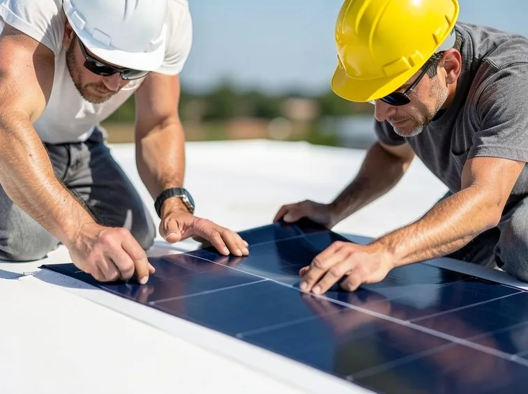 Applicazione di pellicola fotovoltaica