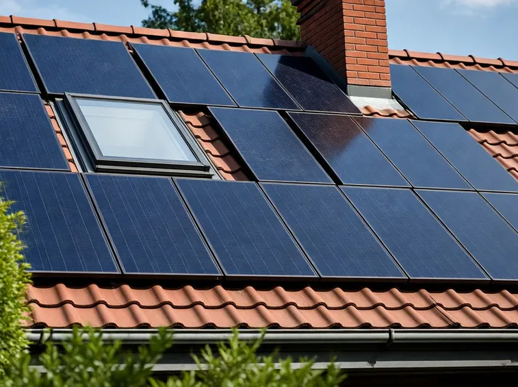 Moduli solari su abitazione