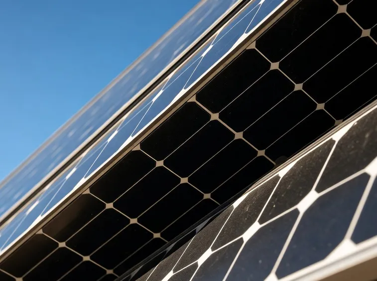 Serie di pannelli fotovoltaici