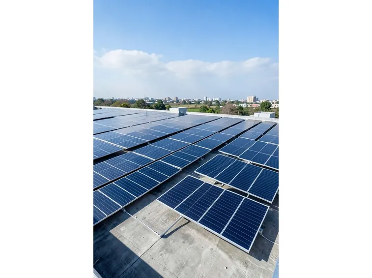 Impianto fotovoltaico a film sottile.