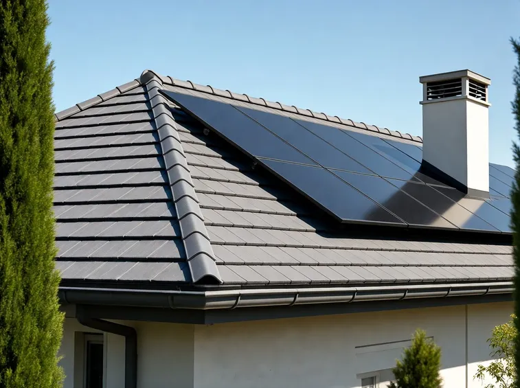 Tipico impianto fotovoltaico montato correttamente.
