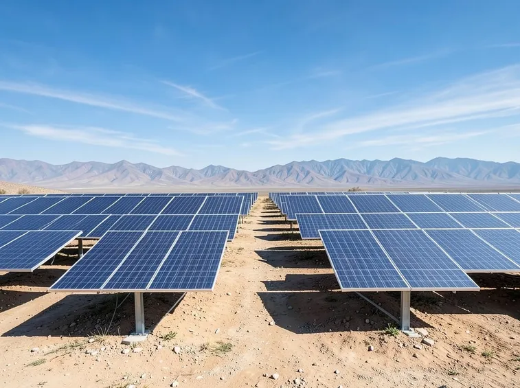 Impianto fotovoltaico esposto ai raggi solari
