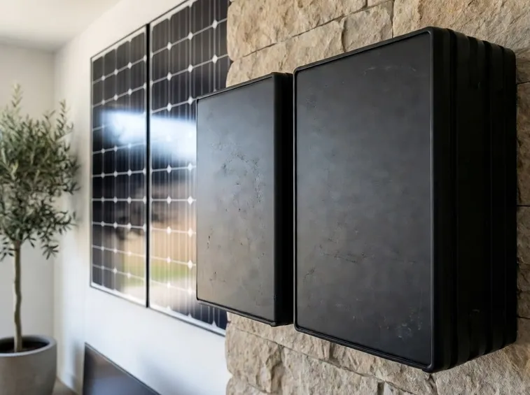 Modulo fotovoltaico collegato ad accumulatore