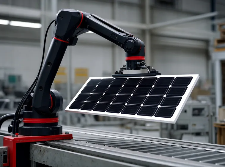 Produzione robotizzata dei pannelli fotovoltaici