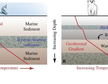 Gradiente geotermico di due zone