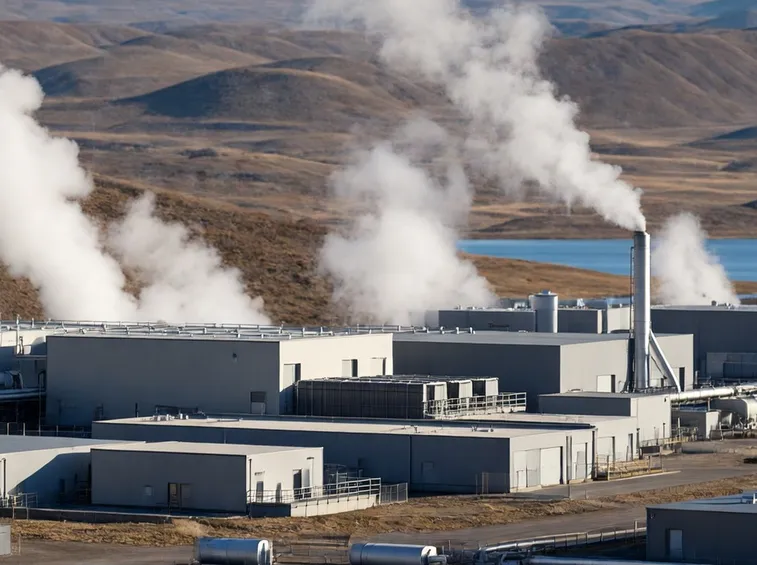 Impianto per la produzione di energia mediante il calore geotermico
