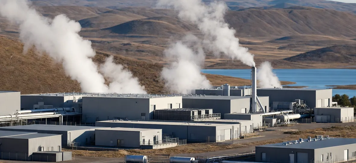 Impianto per la produzione di energia mediante il calore geotermico