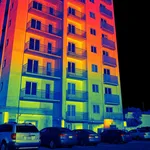 Termografia di un palazzo