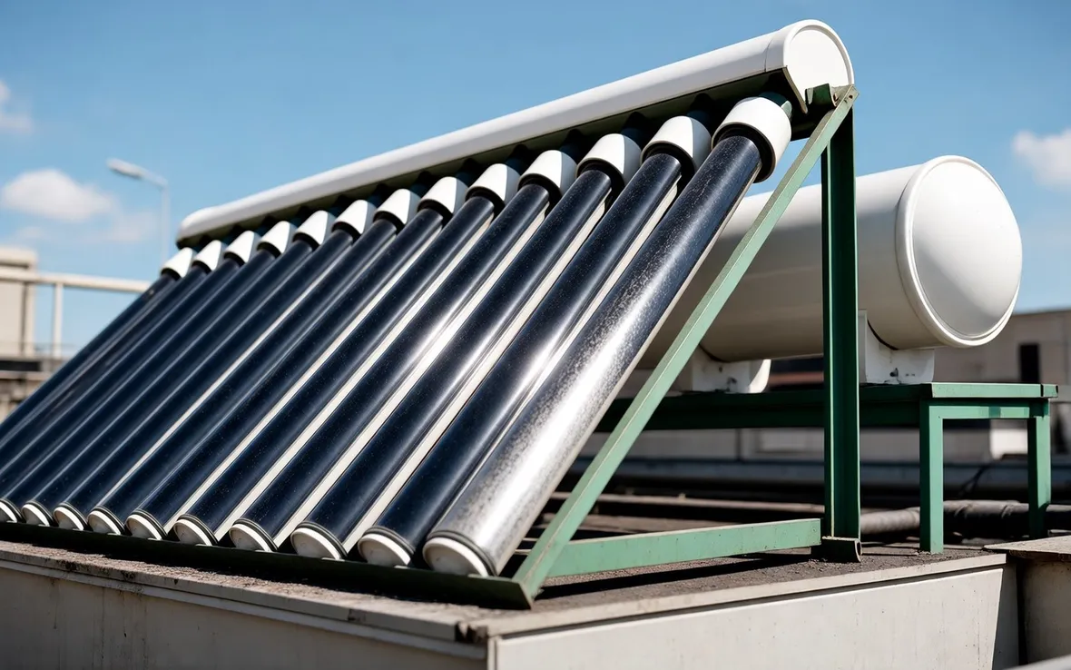 Pannello solare termico con serbatoio