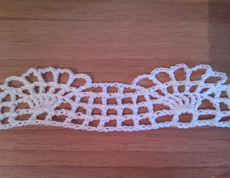 Esempio di bordo con cotone bianco