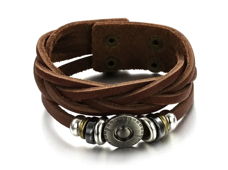 Esempio di bracciale in cuoio