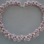 Collana di perle fai da te bicolore