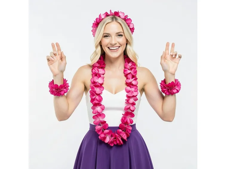 Collane hawaiane decorative