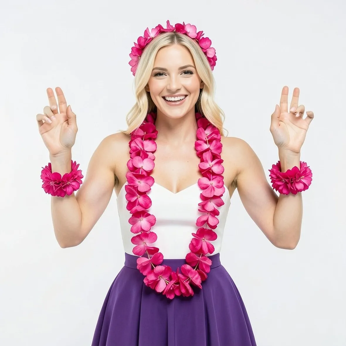 Collane hawaiane decorative