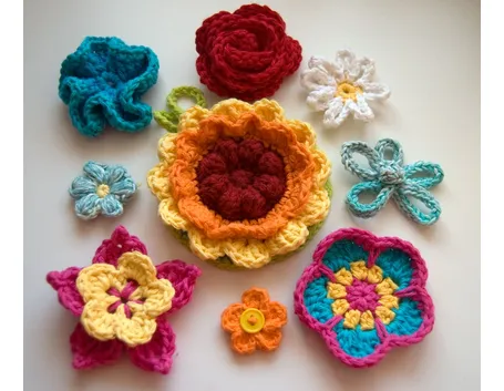Fiori all'uncinetto
