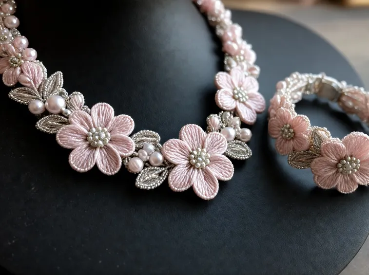 Collana romantica in perline