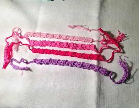 bracciale all'uncinetto