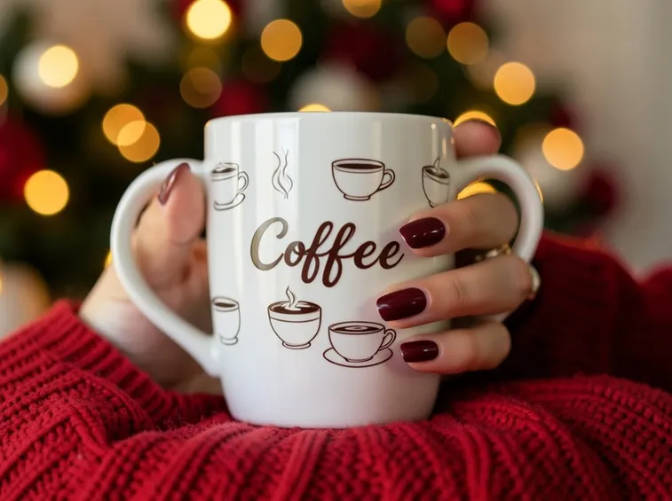Decalcomania su tazza
