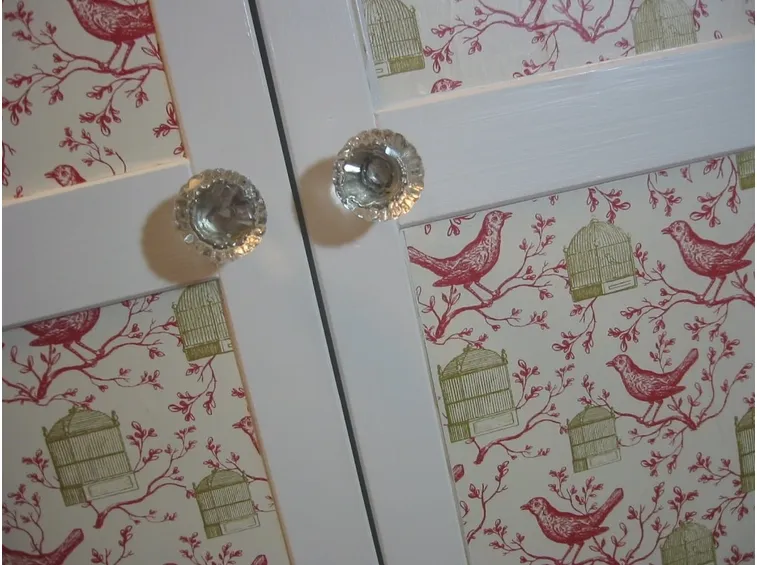 Porta decorata decoupage