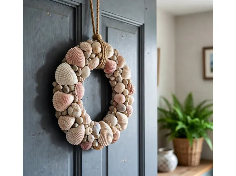 Conchiglie e pietruzze per decorare porte