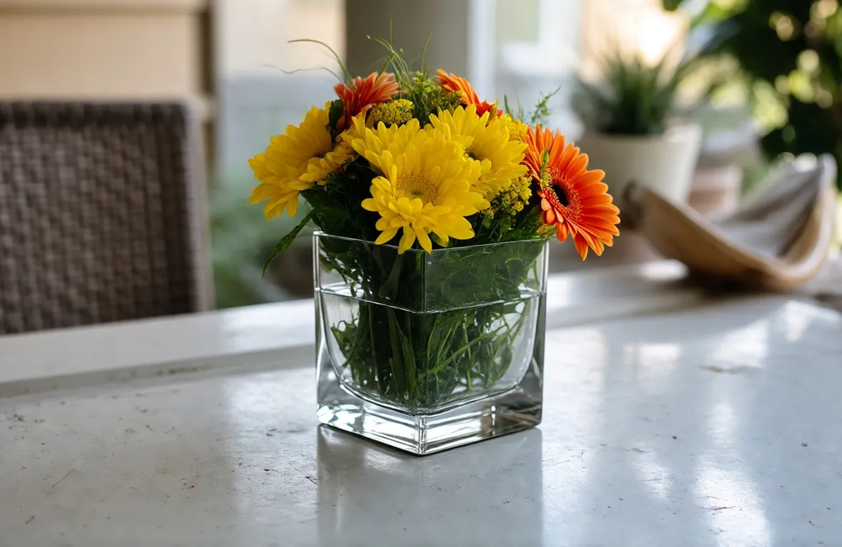 Composizione di fiori gialli