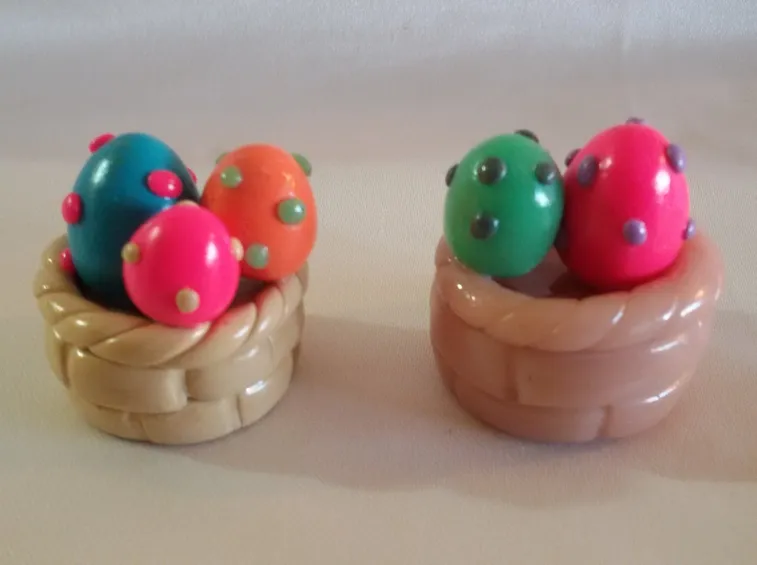 Uova di Pasqua di fimo