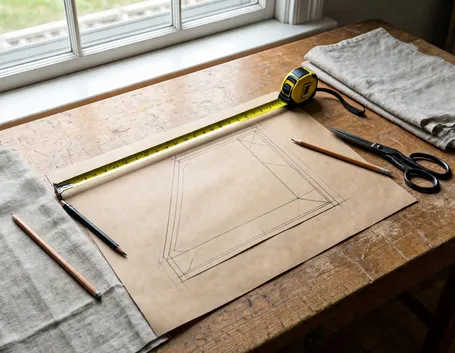 Le misure della porta e il disegno del cartamodello