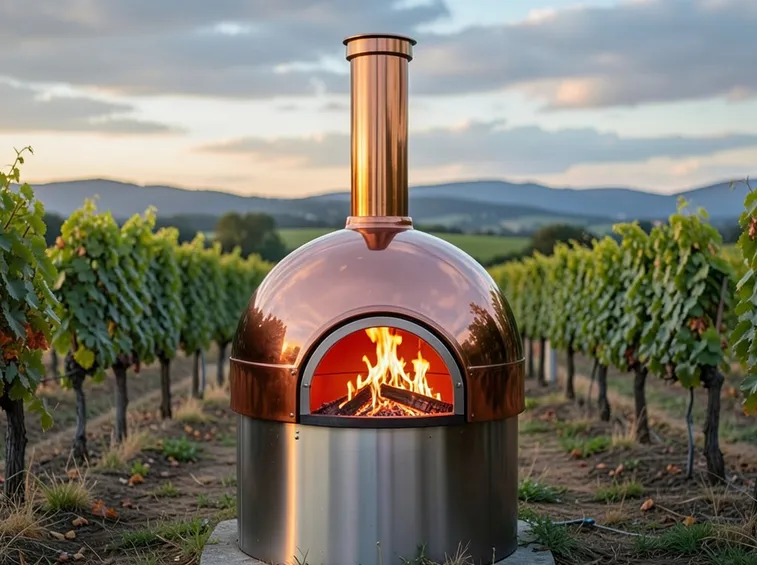 Forno a legna in rame