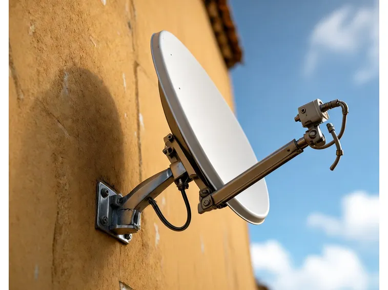 Parabola installata a muro
