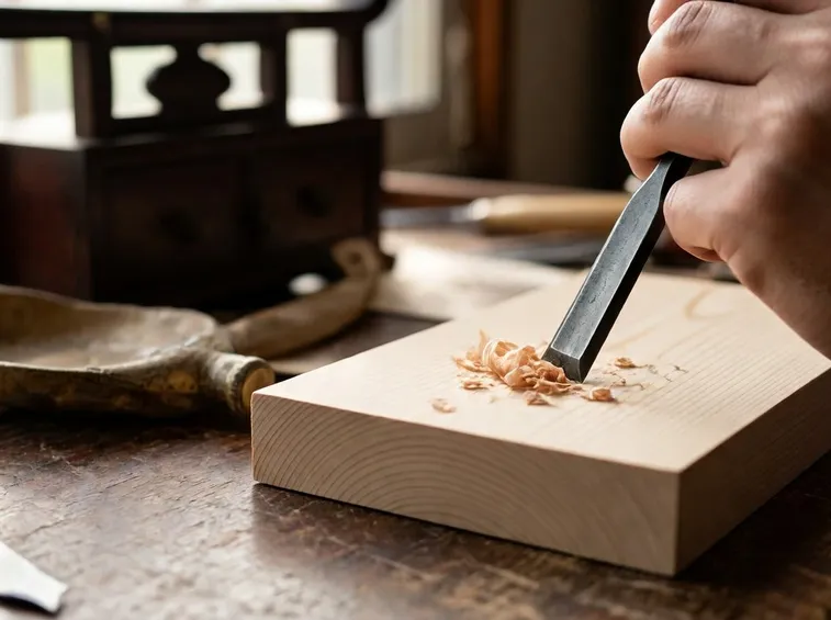Fase di lavorazione del legno