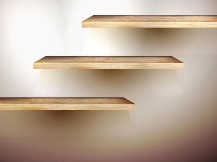 Mensole realizzate in legno multistrato