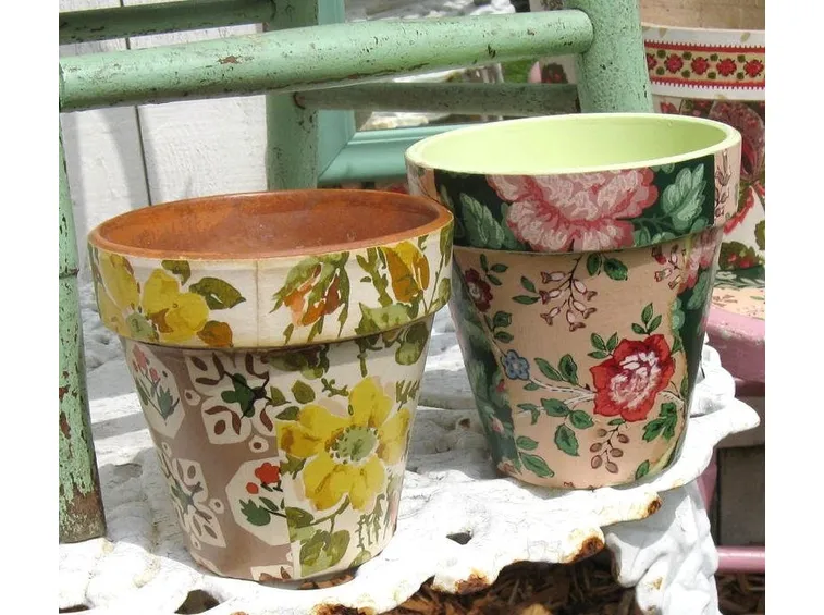 vasi decoupage